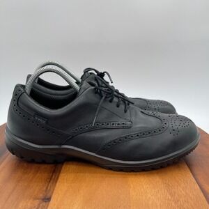 Uvex Shoes Mens 11 EUR 44 Black Brogue Office Safety Steel Toe Cap Wingtip